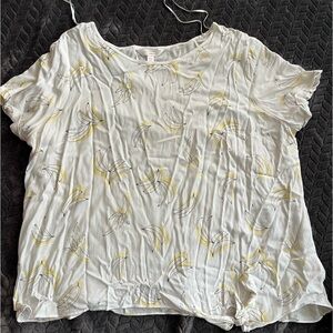Lauren Conrad Flowy Banana Shirt